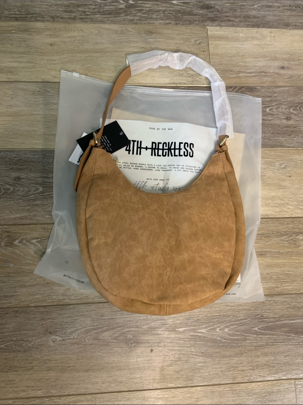 4th and Reckless vegan suede shoulder bag. New with tags. Boho fall.